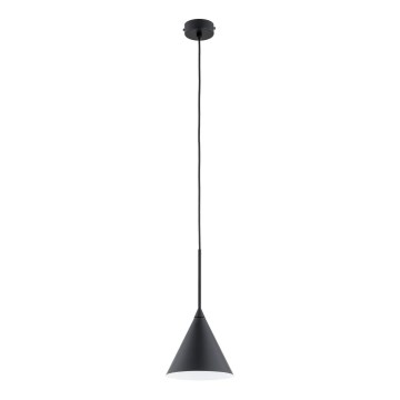 Lámpara colgante FABO 1xE27/15W/230V negro