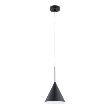 Lámpara colgante FABO 1xE27/15W/230V negro