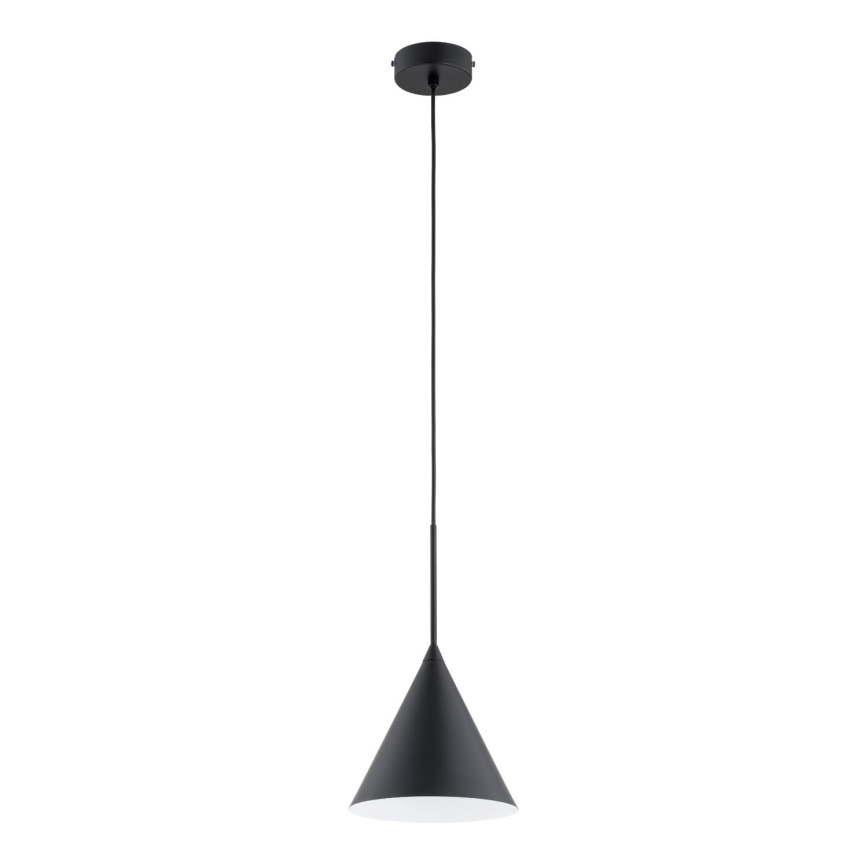 Lámpara colgante FABO 1xE27/15W/230V negro