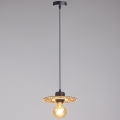 Lámpara colgante FALCO 1xE27/60W/230V diá. 20 cm beige