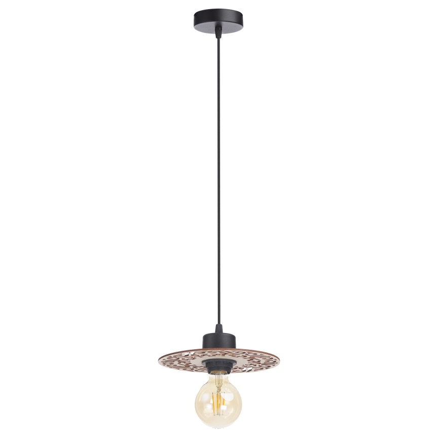 Lámpara colgante FALCO 1xE27/60W/230V diá. 20 cm beige