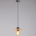 Lámpara colgante FALCO 1xE27/60W/230V diá. 20 cm beige