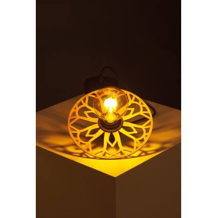 Lámpara colgante FALCO 1xE27/60W/230V diá. 20 cm beige