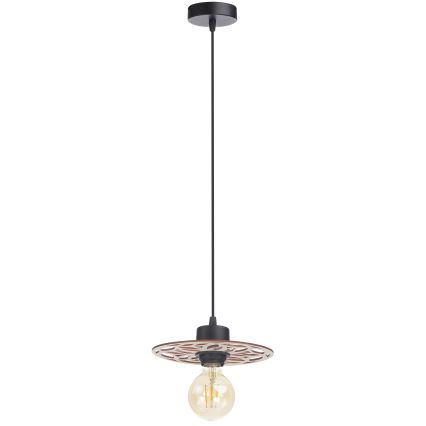 Lámpara colgante FALCO 1xE27/60W/230V diá. 20 cm beige
