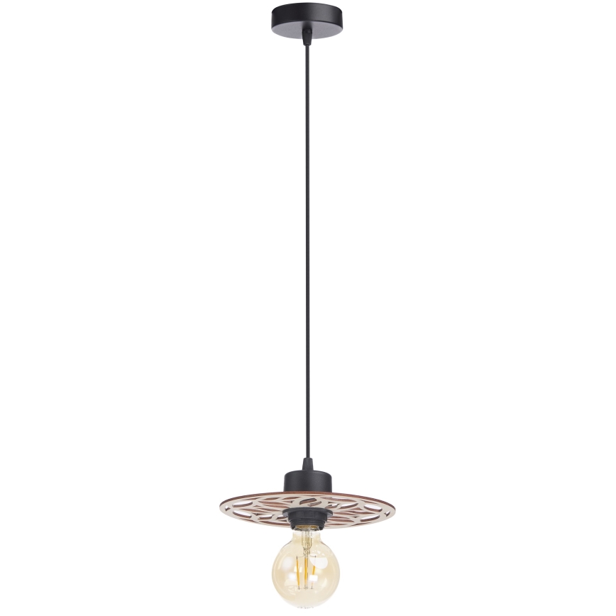 Lámpara colgante FALCO 1xE27/60W/230V diá. 20 cm beige