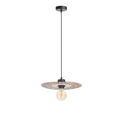 Lámpara colgante FALCO 1xE27/60W/230V diá. 30 cm beige