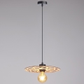 Lámpara colgante FALCO 1xE27/60W/230V diá. 30 cm beige