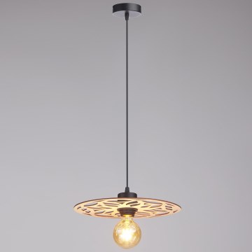 Lámpara colgante FALCO 1xE27/60W/230V diá. 30 cm beige