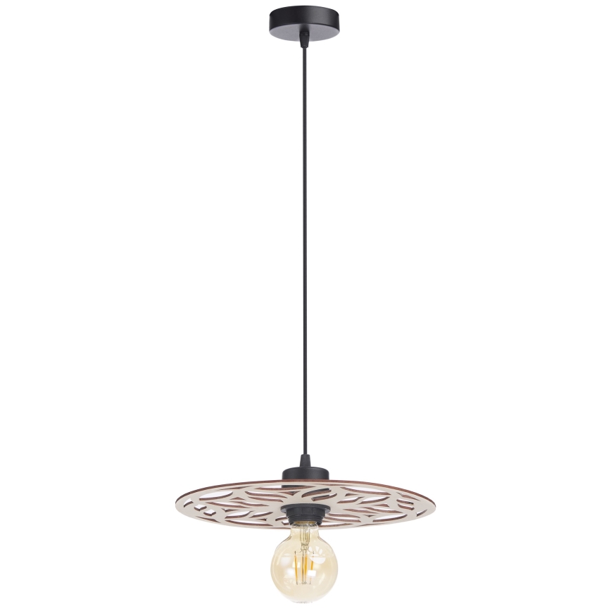 Lámpara colgante FALCO 1xE27/60W/230V diá. 30 cm beige