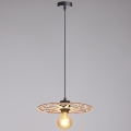 Lámpara colgante FALCO 1xE27/60W/230V diá. 30 cm beige