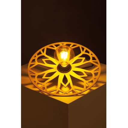 Lámpara colgante FALCO 1xE27/60W/230V diá. 30 cm beige