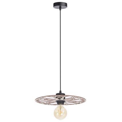 Lámpara colgante FALCO 1xE27/60W/230V diá. 30 cm beige