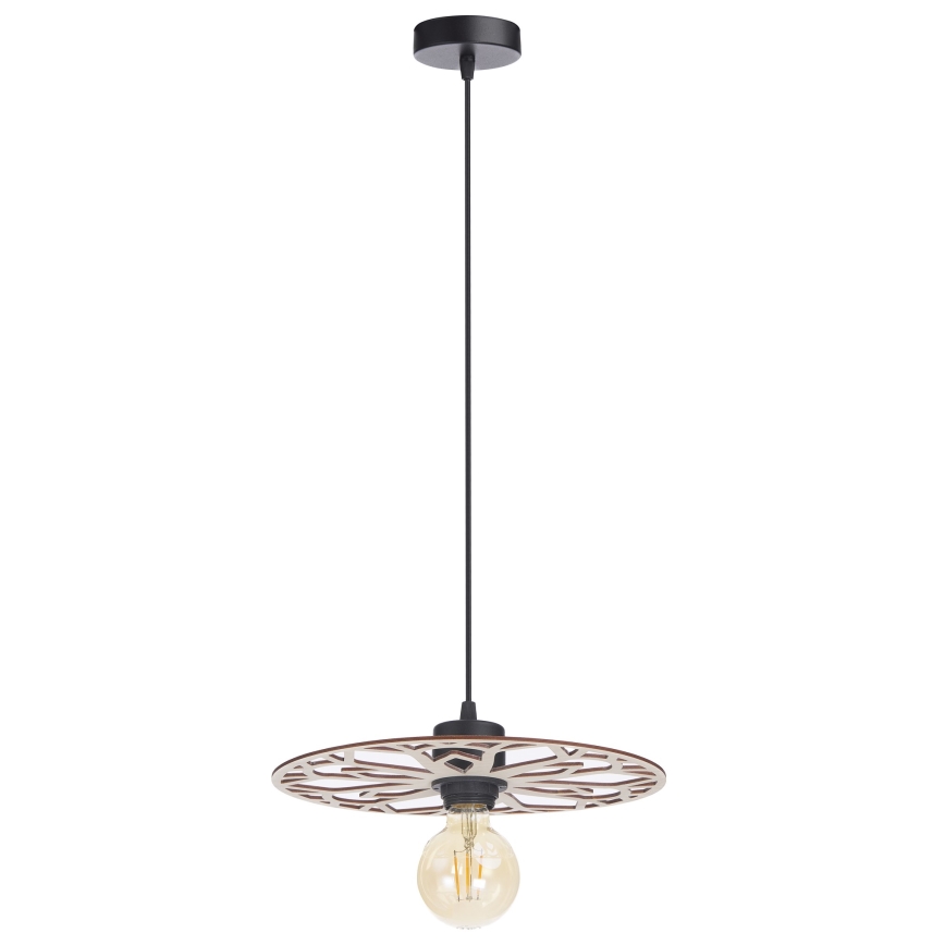 Lámpara colgante FALCO 1xE27/60W/230V diá. 30 cm beige