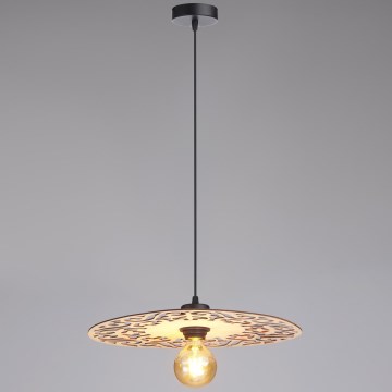 Lámpara colgante FALCO 1xE27/60W/230V diá. 40 cm beige