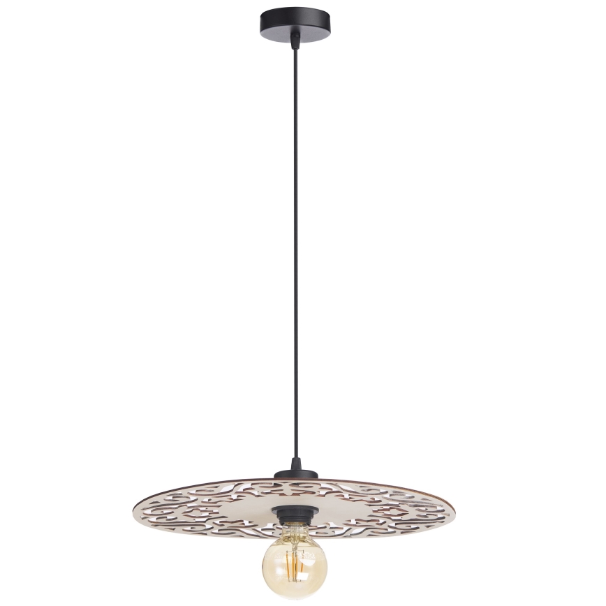 Lámpara colgante FALCO 1xE27/60W/230V diá. 40 cm beige
