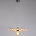 Lámpara colgante FALCO 1xE27/60W/230V diá. 40 cm beige