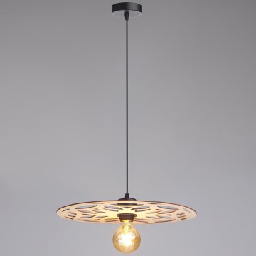 Lámpara colgante FALCO 1xE27/60W/230V diá. 40 cm beige