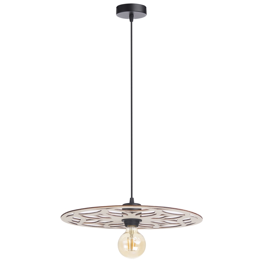 Lámpara colgante FALCO 1xE27/60W/230V diá. 40 cm beige