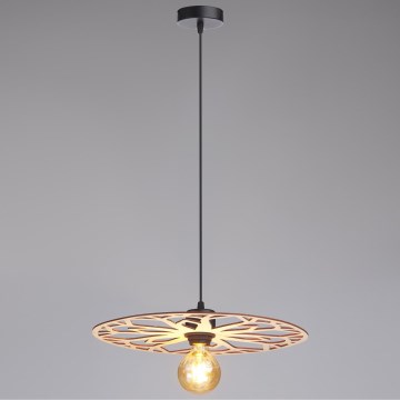 Lámpara colgante FALCO 1xE27/60W/230V diá. 40 cm beige