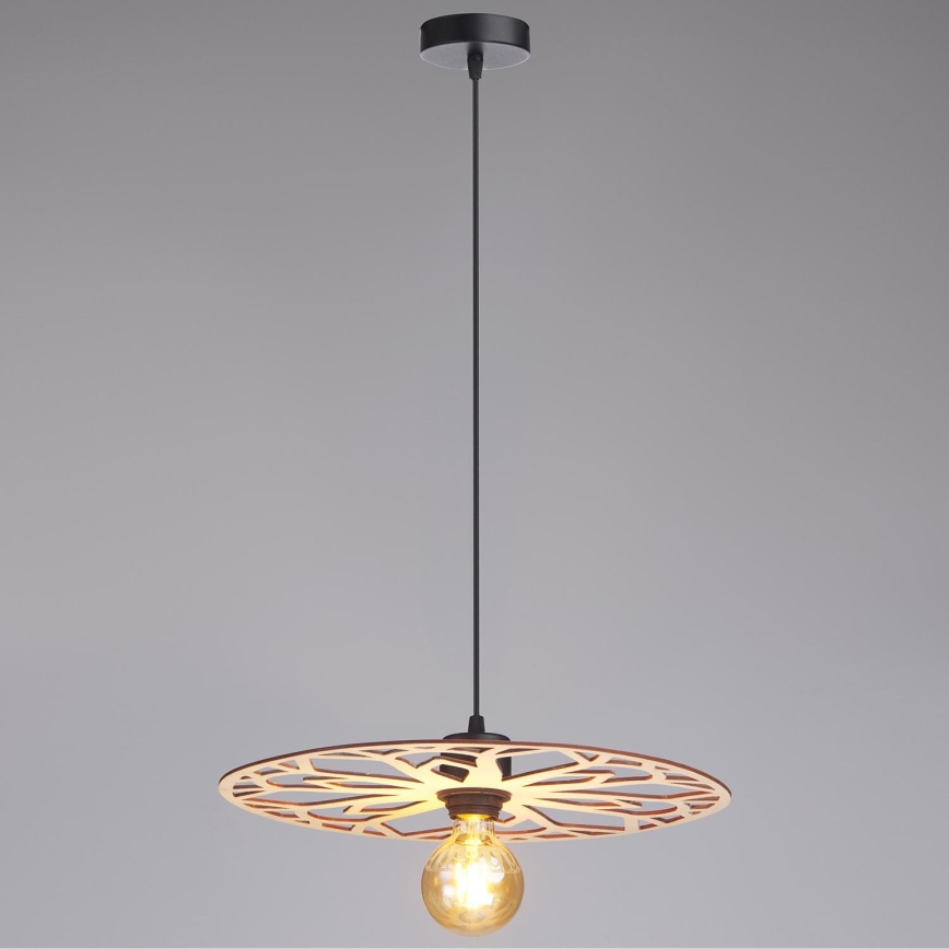 Lámpara colgante FALCO 1xE27/60W/230V diá. 40 cm beige