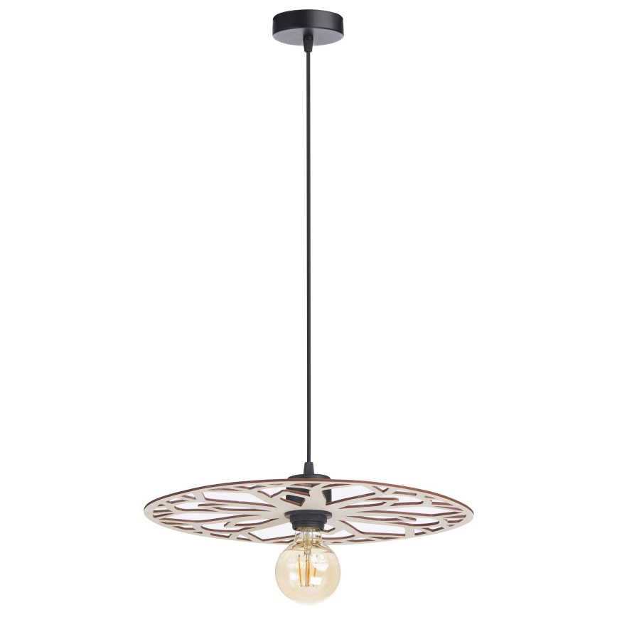 Lámpara colgante FALCO 1xE27/60W/230V diá. 40 cm beige