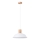 Lámpara colgante FANO 1xE27/15W/230V diá. 34 cm blanco