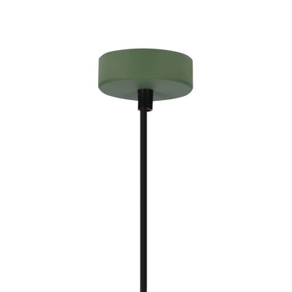 Lámpara colgante FARO 1xE27/40W/230V verde/haya