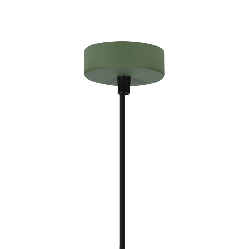 Lámpara colgante FARO 1xE27/40W/230V verde/haya