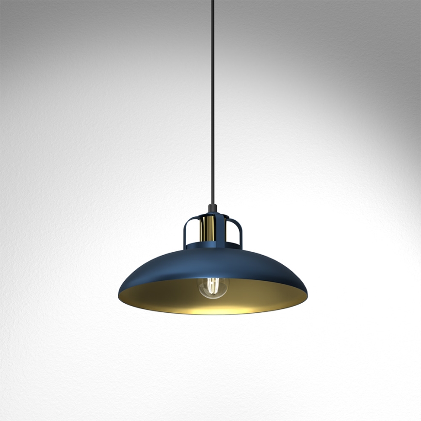 Lámpara colgante FELIX 1xE27/60W/230V azul