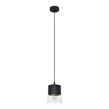 Lámpara colgante FERGIE 1xE27/15W/230V negro