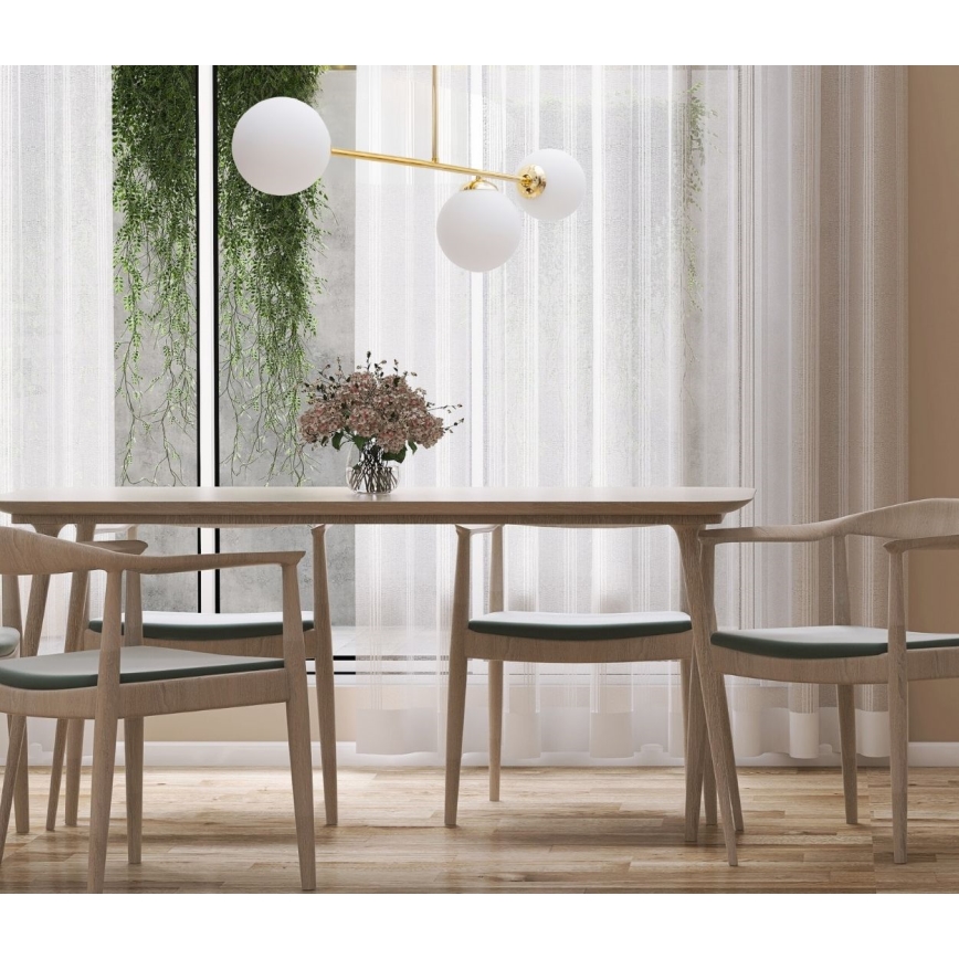 Lámpara colgante FIRA 3xE27/60W/230V dorado