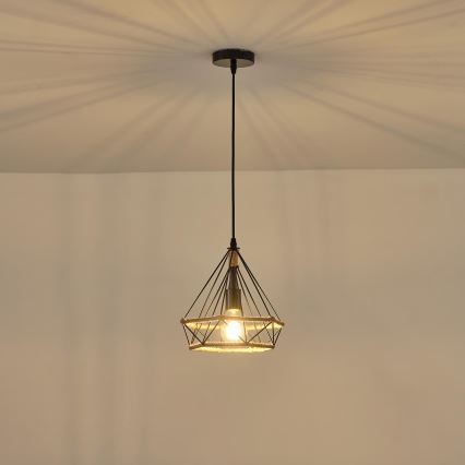 Lámpara colgante FLARE 1xE27/15W/230V diá. 25 cm beige