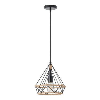 Lámpara colgante FLARE 1xE27/15W/230V diá. 25 cm beige