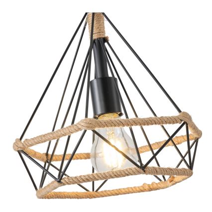 Lámpara colgante FLARE 1xE27/15W/230V diá. 25 cm beige