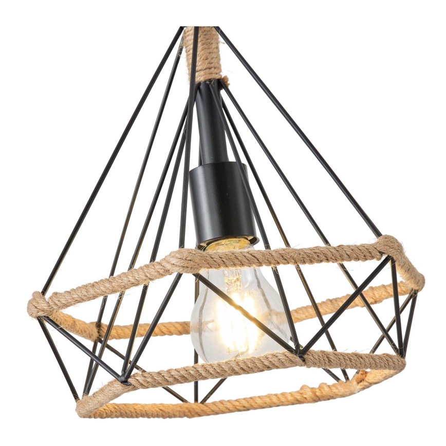 Lámpara colgante FLARE 1xE27/15W/230V diá. 25 cm beige
