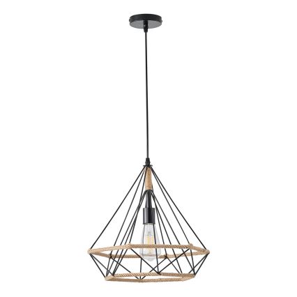 Lámpara colgante FLARE 1xE27/15W/230V diá. 38 cm beige