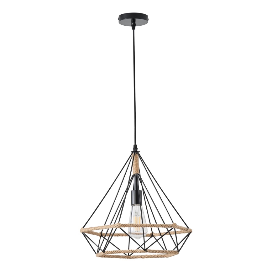 Lámpara colgante FLARE 1xE27/15W/230V diá. 38 cm beige