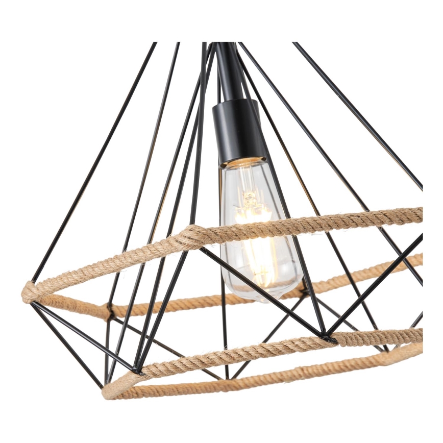 Lámpara colgante FLARE 1xE27/15W/230V diá. 38 cm beige