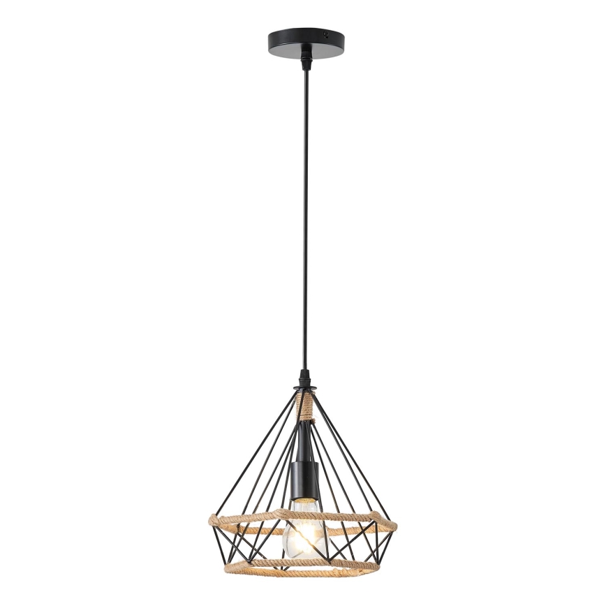 Lámpara colgante FLARE 1xE27/15W/230V diá. 25 cm beige