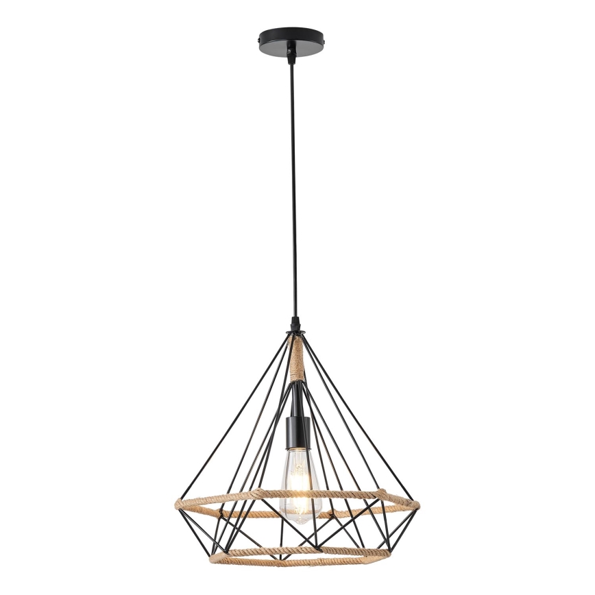 Lámpara colgante FLARE 1xE27/15W/230V diá. 38 cm beige