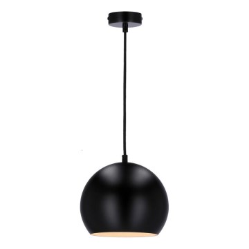 Lámpara colgante FLEN 1xE27/40W/230V diá. 20 cm negro