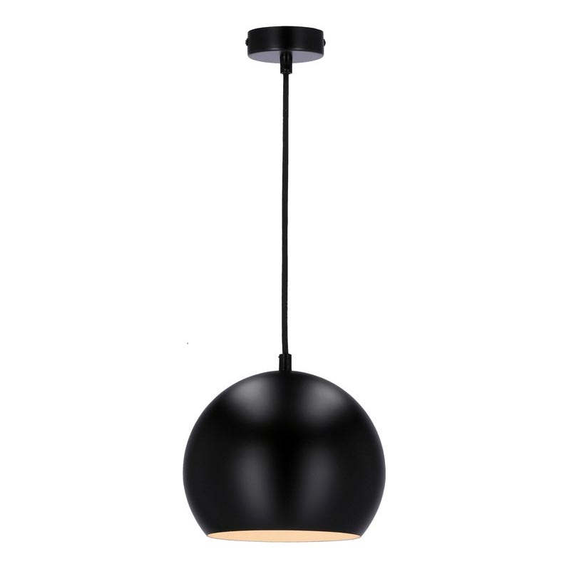 Lámpara colgante FLEN 1xE27/40W/230V diá. 20 cm negro