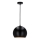 Lámpara colgante FLEN 1xE27/40W/230V diá. 20 cm negro