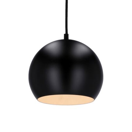 Lámpara colgante FLEN 1xE27/40W/230V diá. 20 cm negro