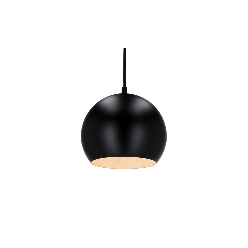 Lámpara colgante FLEN 1xE27/40W/230V diá. 20 cm negro