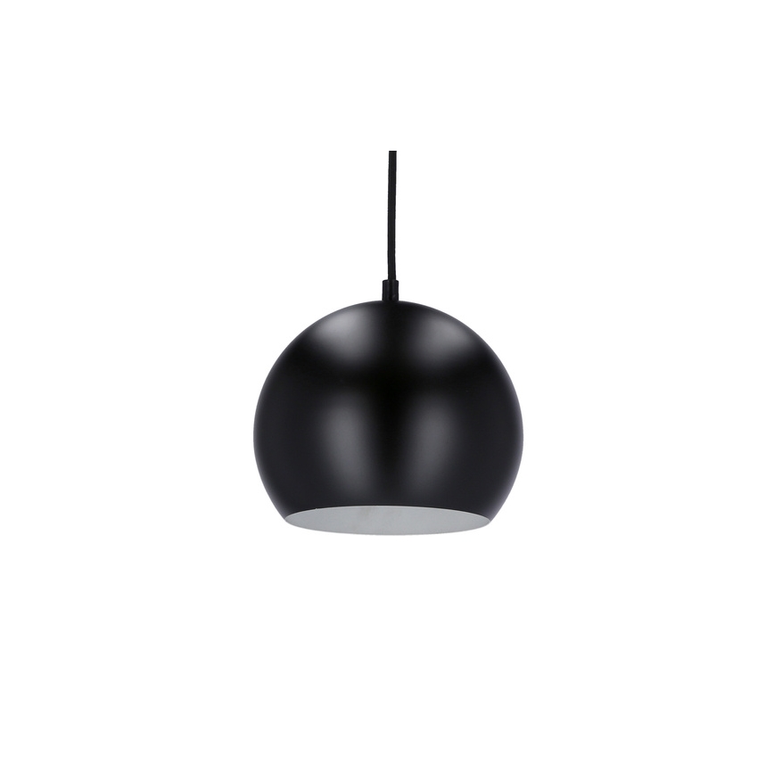 Lámpara colgante FLEN 1xE27/40W/230V diá. 20 cm negro