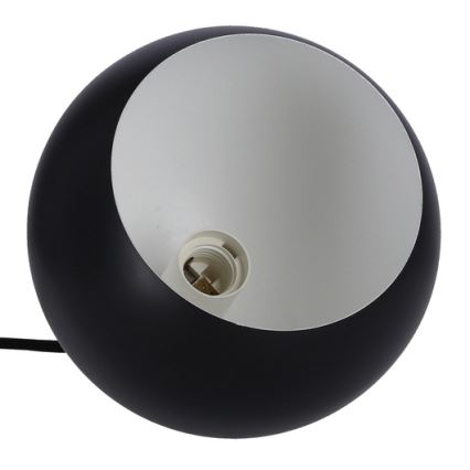 Lámpara colgante FLEN 1xE27/40W/230V diá. 20 cm negro