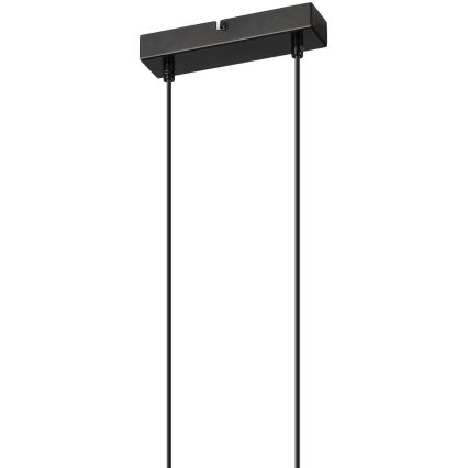 Lámpara colgante FRIDA 2xE27/60W/230V negro/beige haya