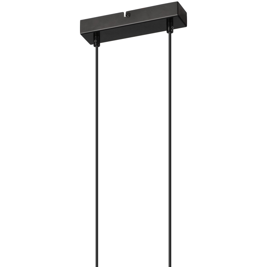 Lámpara colgante FRIDA 2xE27/60W/230V negro/beige haya