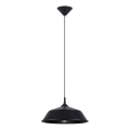 Lámpara colgante FRIKA 1xE27/15W/230V diá. 34 cm negro